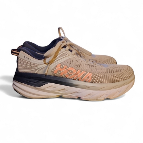 Hoka One One Shoes - Hoka One One Women Bondi 7 1110519 LRBI Gray Running Shoes Sneakers Size 7 Lunar